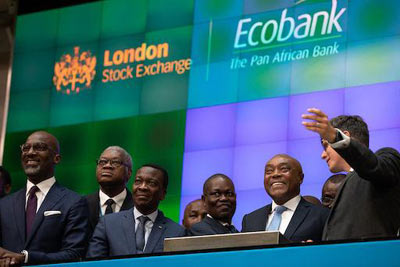 Ecobank est accueillie par la Bourse de Londres après l’émission réussie d’une euro-obligation de 500 millions $ EU Ecobank-est-accueillie-par-la-Bourse-de-Londres