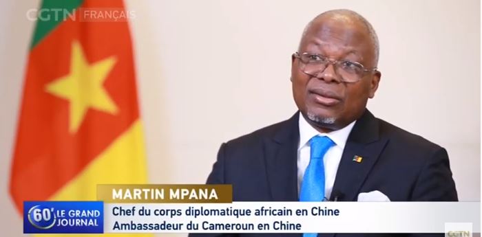 chef du corps diplomatique africain en Chine, Martin Mpana