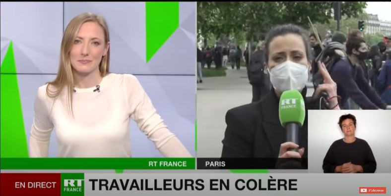 travailleurs en colere, RT FRANCE