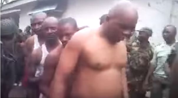 Les images de l'arrestation des éléments du colonel Marcel Ntsourou, le 16 décembre 2013 capture