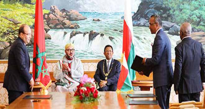En visite officielle à Madagascar, le Roi Mohammed VI promeut la coopération bilatérale et la consolidation du partenariat Sud-Sud