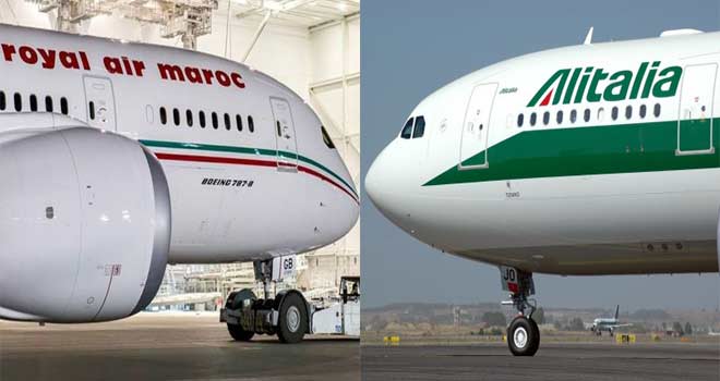 Transport aérien: Royal Air Maroc et Alitalia signent un accord de codeshare