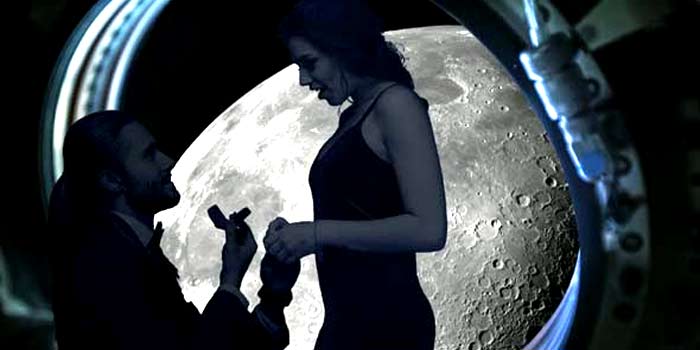 Une demande en mariage autour de la Lune pour 125 millions d’euros