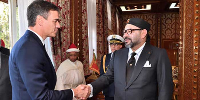 Le Président du Gouvernement espagnol, Pedro Sanchez, reçu par le Roi du Maroc.