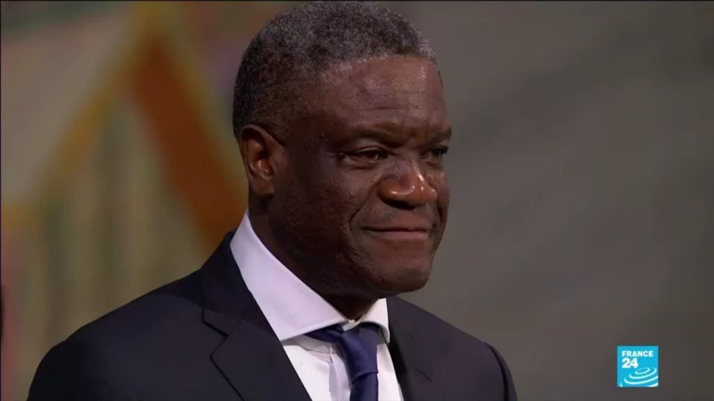 Cérémonie de remise du prix nobel de la paix à Denis Mukwege et Nadia Murad