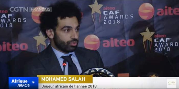 L’Égyptien Mohamed Salah désigné Meilleur ballon d’or Africain 2018