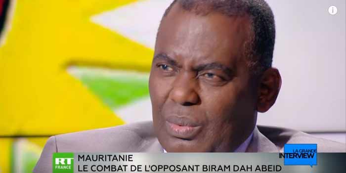 Biram Dah Adeid sur RT France: "20% de la population mauritanienne sont des esclaves de fait" Biram-Dah-Adeid