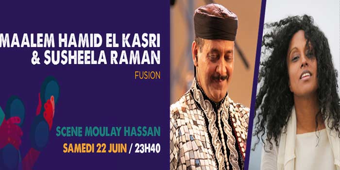 Maâlem Hamid El Kasri & Susheela Raman: Voix d’or et de velours à Essouira