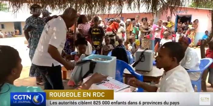 La RDC lance une campagne de vaccination d&rsquo;urgence contre la rougeole dans 6 provinces du pays