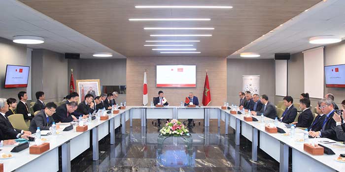MAROC – JAPON : rencontre de Moulay Hafid Elalamy avec Shinichi Nakatani, secrétaire d’Etat japonais chargé des Affaires étrangères