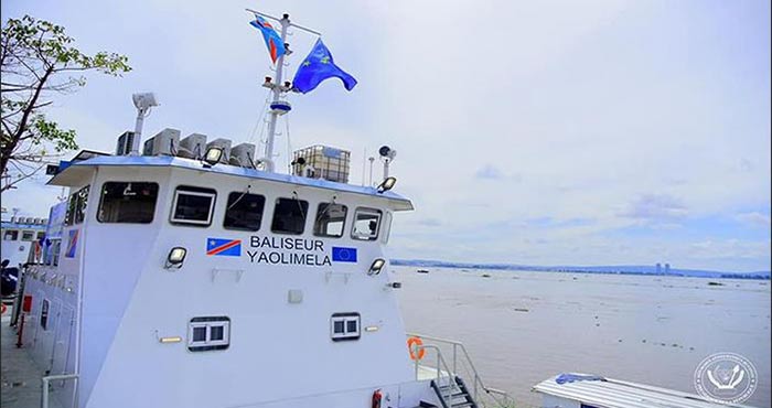 RD Congo. Transport fluvial : Félix Tshisekedi préside la cérémonie d’inauguration des baliseurs multifonction baliseur