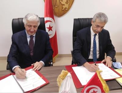 La signature d’un accord de coopération avec la République tunisienne dans le cadre du programme des Ponts du commerce arabo africains (AATB)