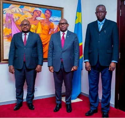 9èmes Jeux de la Francophonie : le Ministre de l’intégration régionale et le  Directeur national Isidore Kwandja donnent des assurances au Premier Ministre  Sama Lukonde sur la tenue de cette compétition 