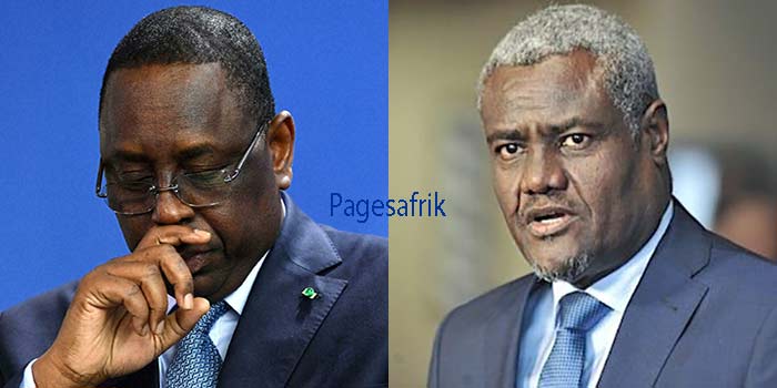 Ukraine: L'Union Africaine réagit aux mauvais traitements infligés aux Africains qui tentent de quitter le pays Macky-Sall-et-Moussa-Faki-Mahamat