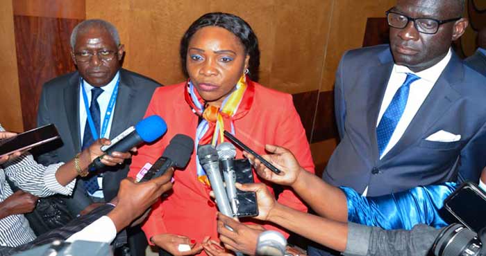 La croissance du Congo passe de la récession de -6,2 % en 2020 à l’embellie de à -1,50 % en 2022 La-ministe-Ingrid-Olga-Ghislaine-Ebouka-Babackas