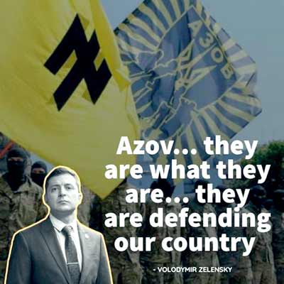 Ukraine. Les accointances néonazies du Juif V. Zelensky: parlons-en Ukraine. Les accointances néonazies du Juif V. Zelensky: parlons-en
