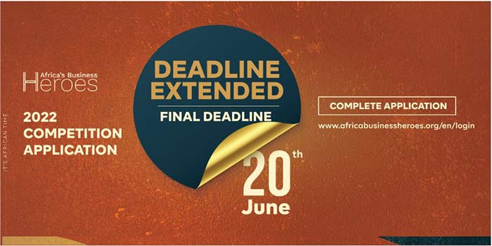 Africa's Business Heroes (ABH) prolonge la date limite de dépôt des candidatures jusqu’au 20 Juin 2022 Africa_s-Business-Heroes