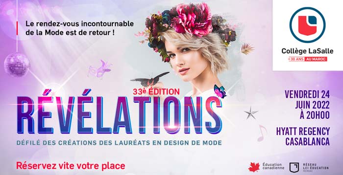 Révélations 2022: Collège LaSalle Maroc annonce le retour de son exceptionnel Fashion Show