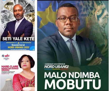 RD Congo. Le retour des Mobutistes Seti-Yale-Kete-,-Marie-Claire--Kengo-et-Malo-Ndimba-Mobutu