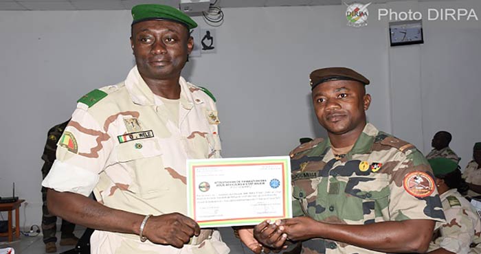 Mali/DEM : Fin de la 2ème session du cours d’Etat-major pour sous-officiers supérieurs