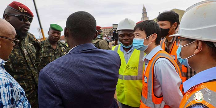 Guinée/Infrastructures: Le Colonel Mamadi Doumbouya donne un coup d&rsquo;accélérateur aux travaux des échangeurs de Kagbelen et du km36