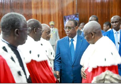 Rentree solennelle des Cours et tribunaux avec Macky Sall