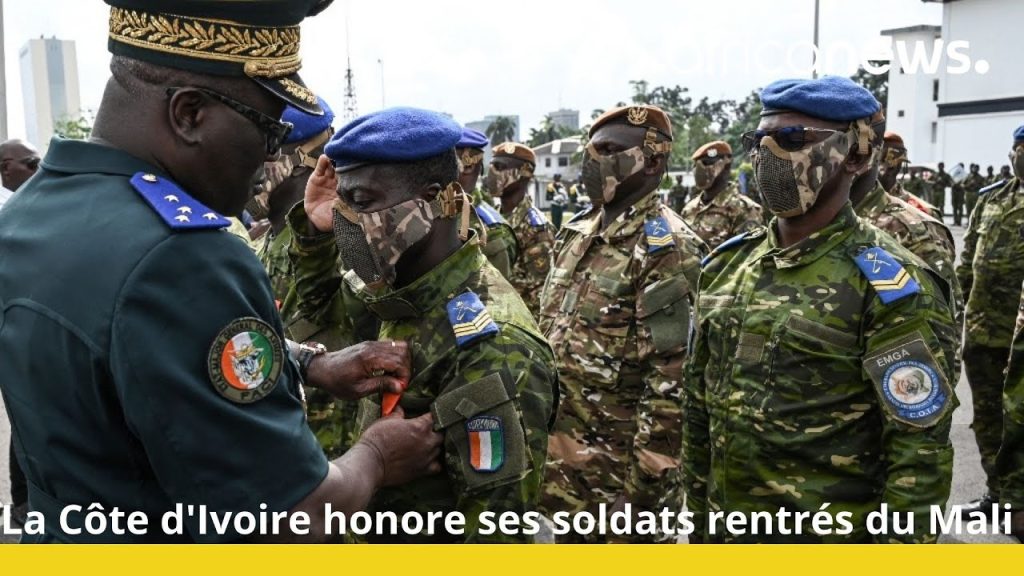 La Côte d&rsquo;Ivoire honore ses soldats rentrés du Mali