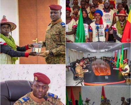 Fédération Burkina/Mali : des marcheurs panafricanistes soutiennent l’initiative Fédération Burkina/Mali : des marcheurs panafricanistes soutiennent l’initiative