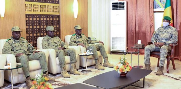 Mali. Le Président de la transition reçoit en audience une délégation nigérienne
