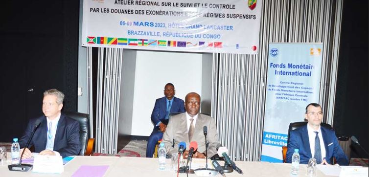 Brazzaville accueille l’atelier régional sur le renforcement de la gestion, du suivi et du contrôle des régimes suspensifs et des exonérations par les douanes de la CEEAC