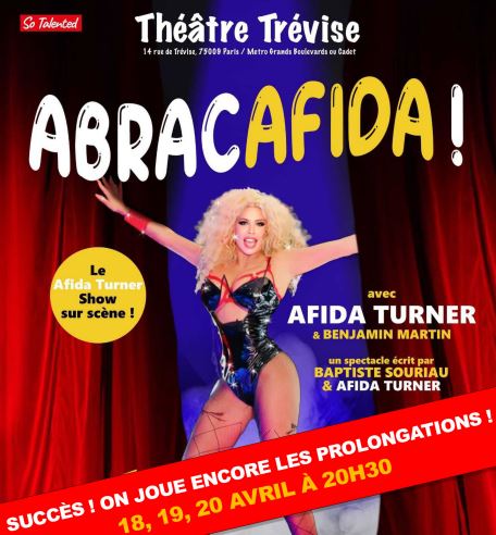 Spectacle: « Abracafida » d&rsquo;Afida Turner joue les prolongations au Théâtre Trévise