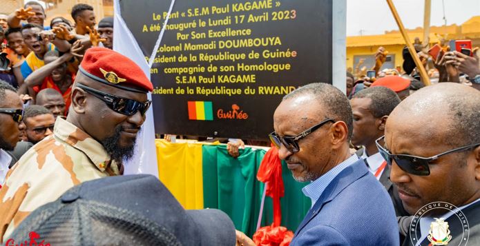 Guinée/Inauguration: L&rsquo;échangeur de Kagbélen porte le nom « Paul Kagamé »