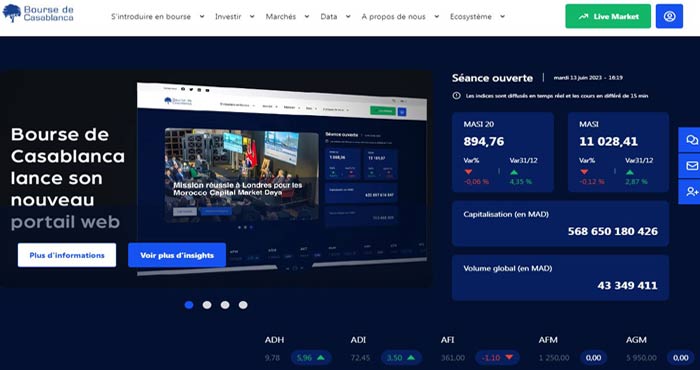 Bourse de Casablanca : Un nouveau portail web plus utile et plus accessible