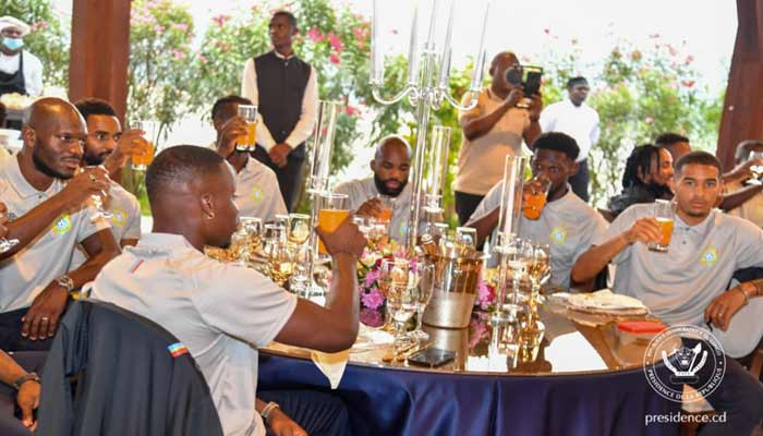 Le Président Félix Tshisekedi a reçu et encouragé les Léopards de la RDC après leur qualification à la CAN 2024